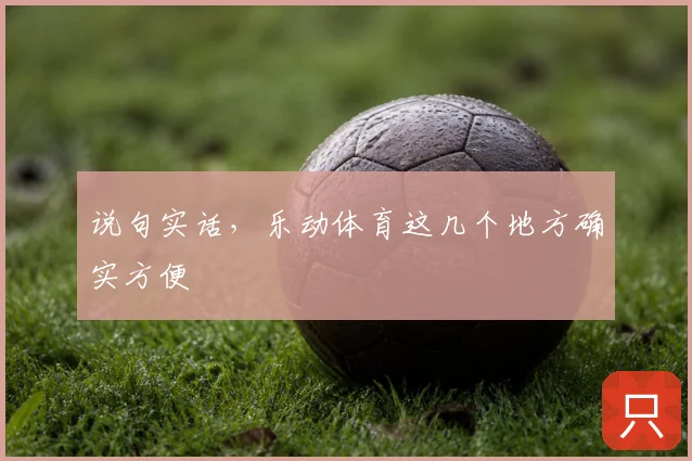 说句实话，乐动体育这几个地方确实方便